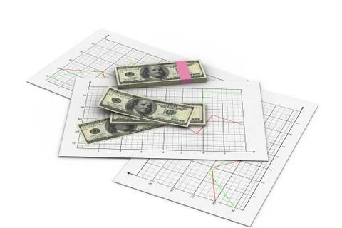 Financial chart Stock Illustration