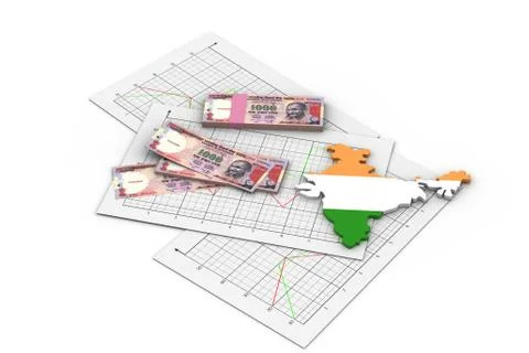 Financial chart Stock Illustration