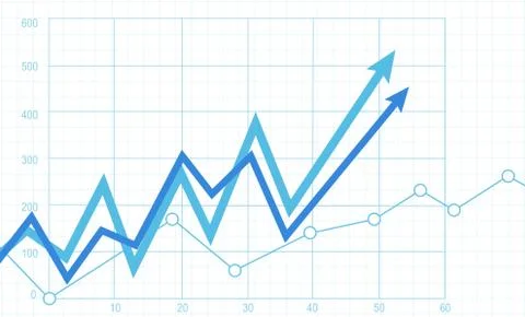 Financial chart Stock Illustration