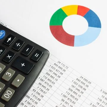 Financial chart 스톡 사진