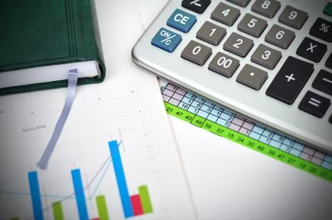 Financial chart Stock Photos