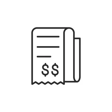 Financial Check Icon Stock Illustration