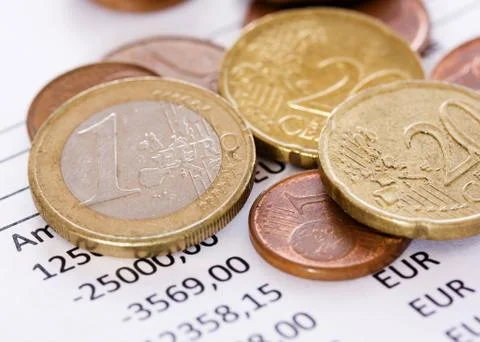 Financial Coins Stock Photos