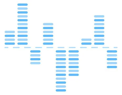 Financial column chart icon. Presentation report element Stock Illustration