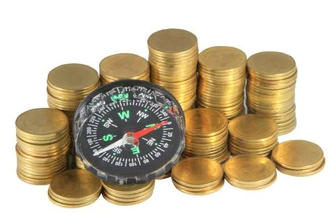 Financial concept - navigating in difficult times Stock Photos