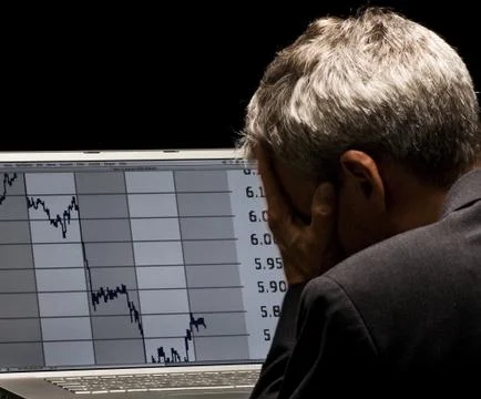 Financial crises 库存照片