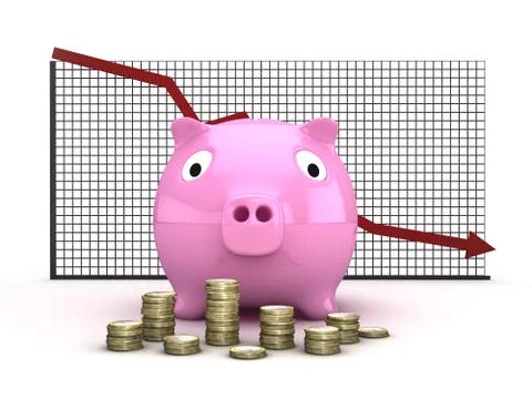 Financial crisis Stock Illustration