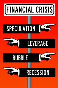 Financial crisis Stock Illustration