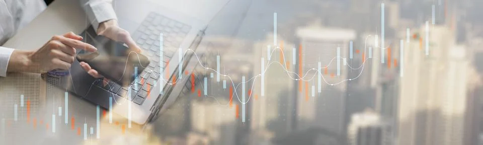 Financial Data Analysis with Advanced Digital Tools and Market Insights. Stock Photos