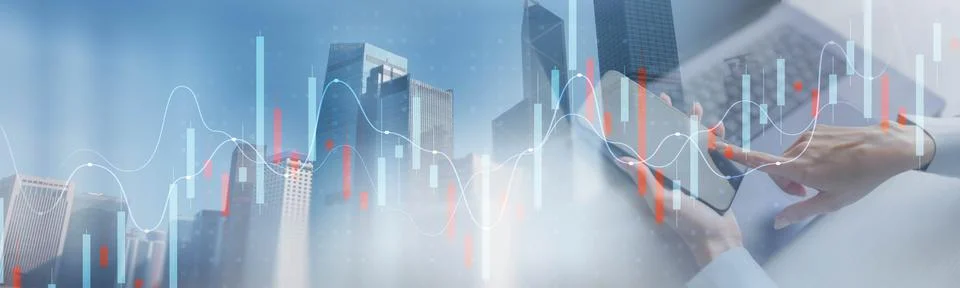 Financial Data Analysis with Advanced Digital Tools and Market Insights. Stock Photos