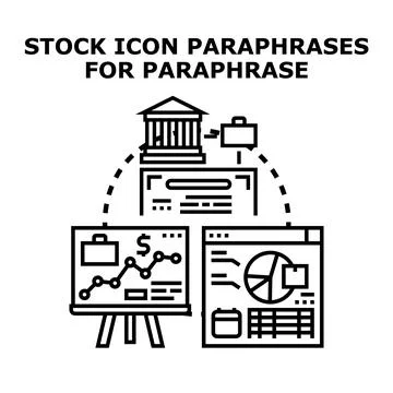 Financial data analysis and investment management concept Stock Illustration