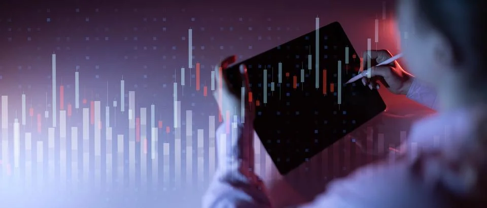 Financial Data Analysis and Performance Tracking Visualization. 스톡 사진