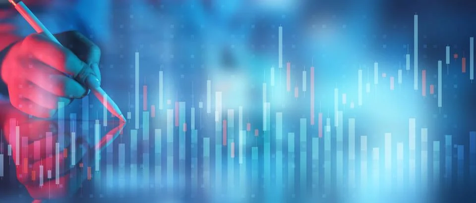 Financial Data Analysis and Performance Tracking Visualization. Foto stock