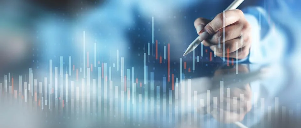 Financial Data Analysis and Performance Tracking Visualization. 스톡 사진