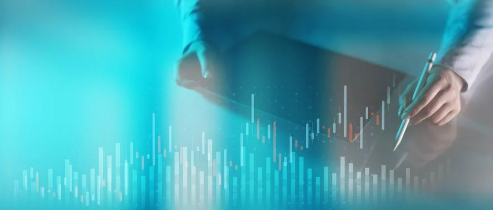 Financial Data Analysis and Performance Tracking Visualization. 写真素材