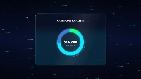 Financial Data Analysis Displaying Recent Transactions Cash Flow and Income.. Vídeos de archivo 347278028
