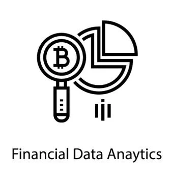 Financial Data Analysis Illustrazione stock
