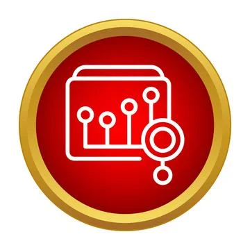 Financial data analysis research folder icon 스톡 일러스트