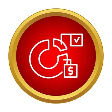 Financial data analysis tracking budget and progress 库存插图