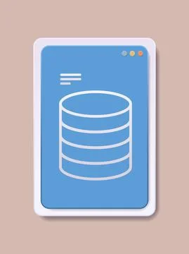 Financial data analyzing mobile app online data statistics remote business Stock Illustration