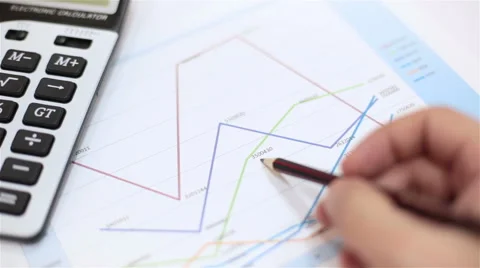 Financial data Stock Footage 67612545