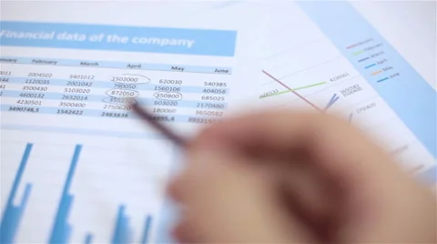 Financial data Stock Footage 67612546