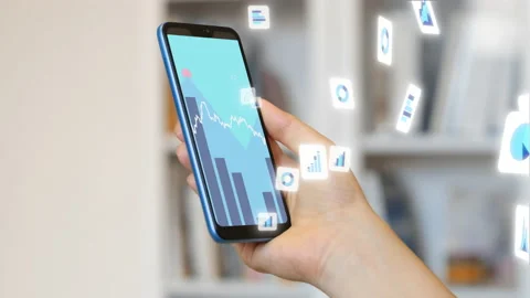 Financial data 動画素材 143325355