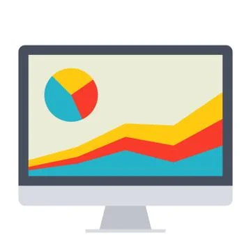 FInancial Data Icon Stock Illustration