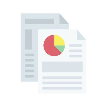 Financial Data Icon Image. Stock Illustration