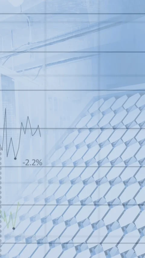 Financial data processing over solar panel against empty server room Stock Footage 341917979