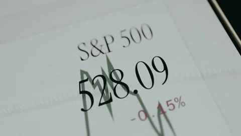 Financial data regarding the SP 500 index Stock Footage 332933169
