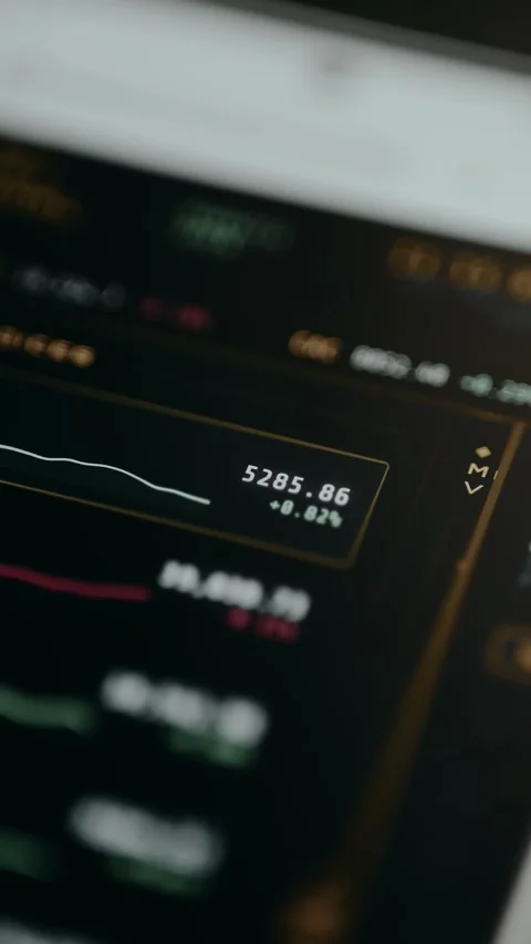 Financial data on a screen, dashboard for financial monitoring Stock-Footage 331172688