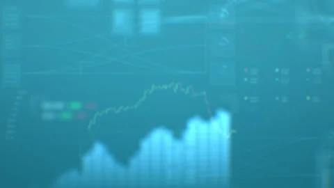 Financial data statistics dynamic diagrams or charts. Stock market Stock Footage 157017140