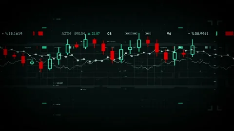 Financial Data Tracking Black Stock Footage 61044829