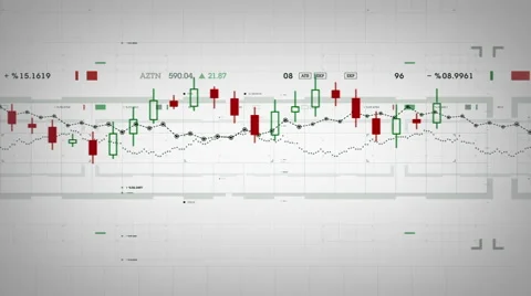 Financial Data Tracking White Stock Footage 61045098