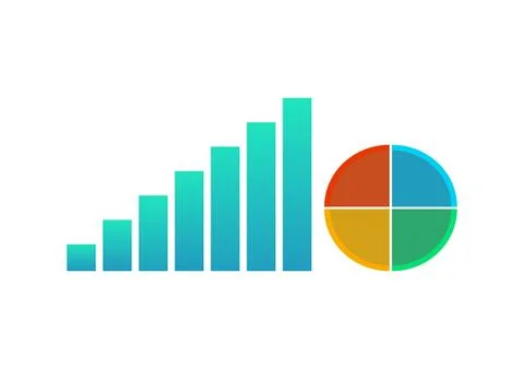 Financial Data Visualization Concept イラスト素材