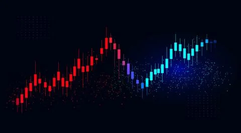 Financial Data Visualization Ilustración de archivo