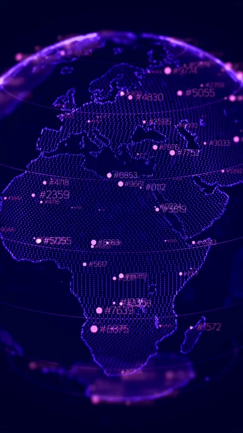 Financial Data Visualization Technology Background Animation Stock Footage 335958105