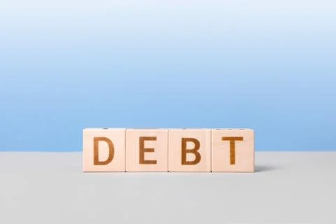 Financial debt concept Stock Photos