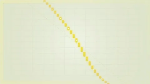 Financial Decline Graph: Falling Stock Market, Economic Recession Trend 库存影片 346659625