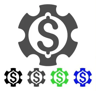 Financial Development Flat Icon イラスト素材