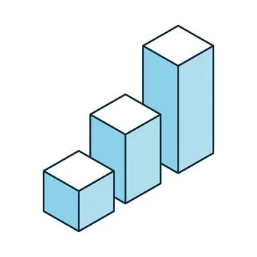 Financial diagram bar Stock Illustration