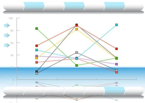 Financial diagram Stock Illustration