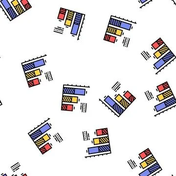 Financial diagram vector seamless pattern Illustrazione stock