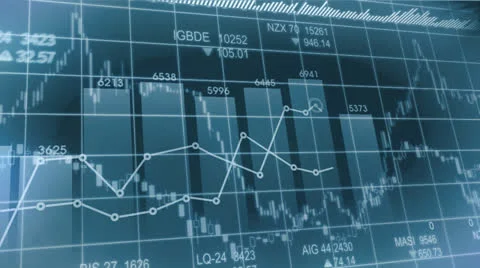 Financial diagrams 스톡 동영상 25141738