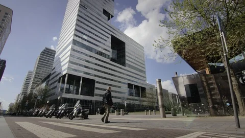 Financial District Amsterdam Stock Footage 99745841