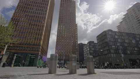 Financial District Amsterdam Stock Footage 99745923