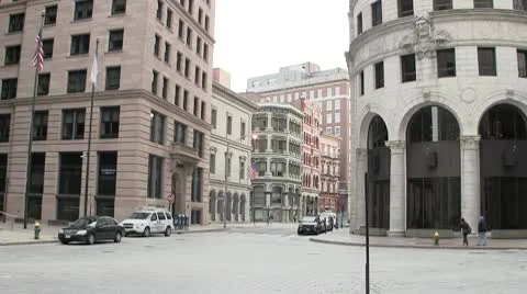 Financial District Down Town Stock Footage 10684110