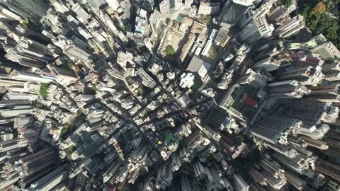 Financial district drone point of view Stock Footage 171649432