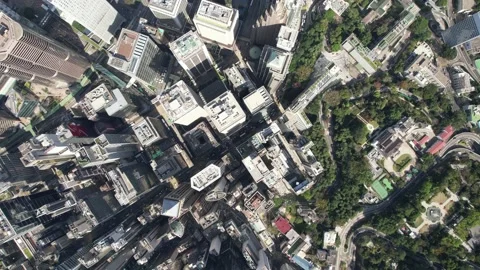 Financial district drone point of view Stock Footage 171649769